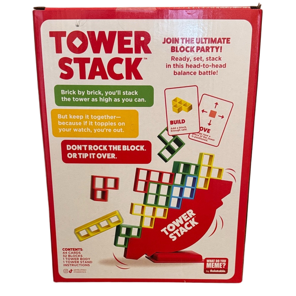 Tower Stack Family Stackable Game NWT - Picture 2 of 2